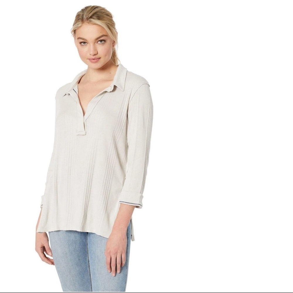 Free People Annie Pullover Top in Cream Small